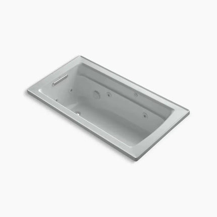 Kohler Archer 60" x 32" drop-in whirlpool bath with heater K-1122-H-95 - Plumbing Market