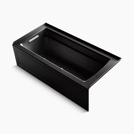Kohler Archer 66" x 32" alcove Heated BubbleMassage air bath with Bask heated surface, left drain K-1949-GHLAW-7 - Plumbing Market
