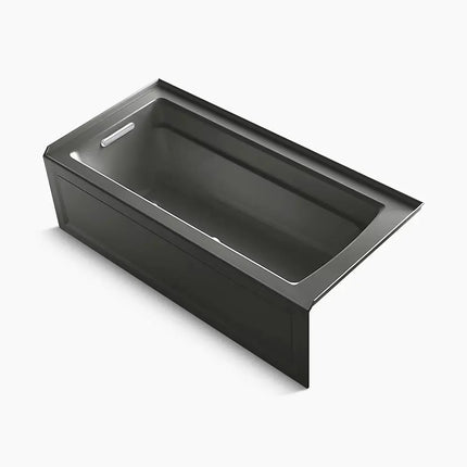 Kohler Archer 66" x 32" alcove Heated BubbleMassage air bath, left drain K-1949-GHLA-58 - Plumbing Market