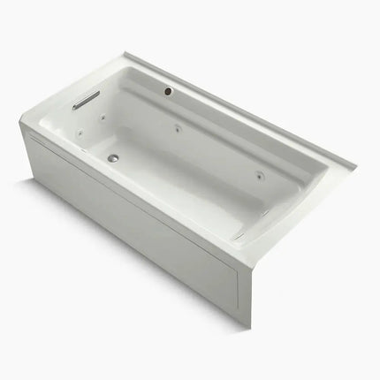 Kohler Archer 72" x 36" alcove whirlpool bath with Bask heated surface, left drain K-1124-LAW-NY - Plumbing Market