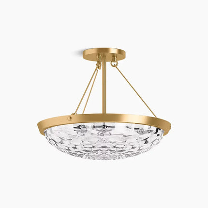 Kohler Arendela 3 Light Semi Flush Mount 29374-SF03B-2GL - Plumbing Market