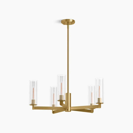Kohler Crue 5-Light Chandelier 35878-CH05-2GL - Plumbing Market