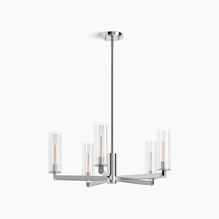 Kohler Crue 5-Light Chandelier 35878-CH05-CPL - Plumbing Market
