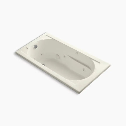 Kohler Devonshire 60" x 32" drop-in whirlpool bath with and heater K-1357-H-96 - Plumbing Market