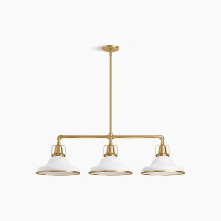 Kohler Hauksbee 3 Light Linear Chandelier 32292-CH03-WGL - Plumbing Market