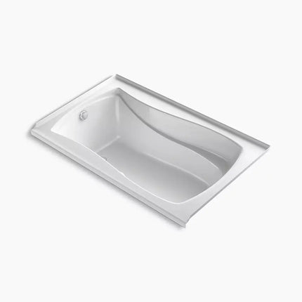 Kohler Mariposa 60" x 36" alcove Heated BubbleMassage air bath with Bask heated surface, left drain K-1239-GHLW-0 - Plumbing Market
