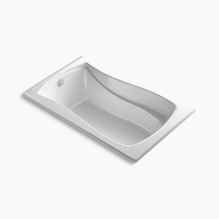 Kohler Mariposa 60" x 36" drop-in Heated BubbleMassage air bath with Bask heated surface K-1239-GHW-0 - Plumbing Market