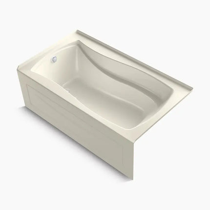 Kohler Mariposa 66" x 36" alcove Heated BubbleMassage air bath with Bask heated surface, left drain K-1224-GHLAW-96 - Plumbing Market