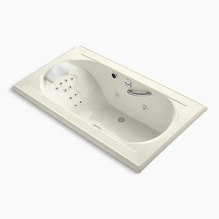 Kohler Memoirs 72" x 42" drop-in heated whirlpool bath K-1418-M-96 - Plumbing Market