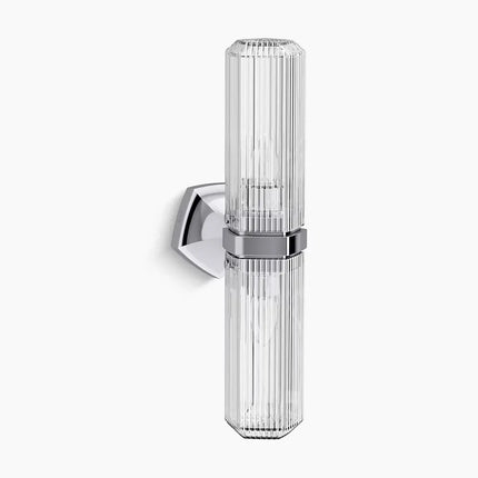 Kohler Occasion 2 Light Vertical Sconce 31777-SC02-CPL - Plumbing Market