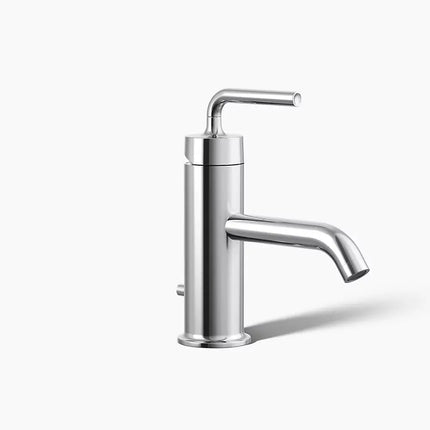 Kohler Purist Single-handle bathroom sink faucet with Straight Lever handle, 1.2 gpm K-14402-4A-CP - Plumbing Market