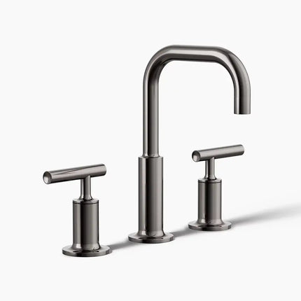 Kohler Purist Widespread bathroom sink faucet with Lever handles, 1.2 gpm K-14406-4-TT - Plumbing Market