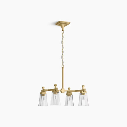 Kohler Riff 4 Light Chandelier 31758-CH04-2GL - Plumbing Market
