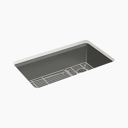 Kohler Riverby 33" undermount single-bowl kitchen sink K-5871-5UA1-58 - Plumbing Market