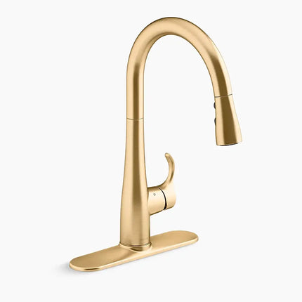 Kohler Simplice Touchless pull-down kitchen sink faucet with three-function sprayhead K-22036-2MB - Plumbing Market