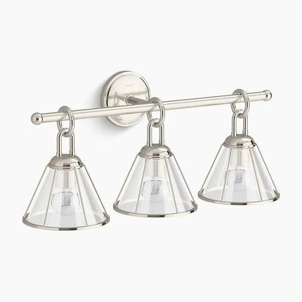 Kohler Terret 3 Light Sconce 27743-SC03-SNL - Plumbing Market