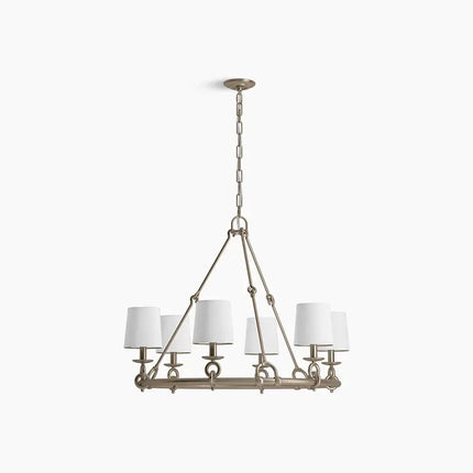 Kohler Terret 6 Light Chandelier 27749-CH06-BVL - Plumbing Market