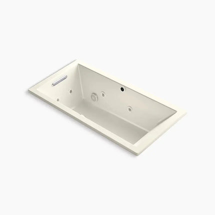 Kohler Underscore 60" x 30" drop-in Heated BubbleMassage air bath with whirlpool K-1167-XHGH-96 - Plumbing Market