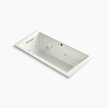 Kohler Underscore 60" x 30" drop-in Heated BubbleMassage air bath with whirlpool K-1167-XHGH-NY - Plumbing Market