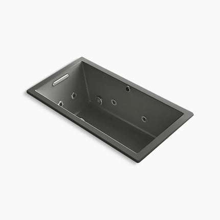 Kohler Underscore 60" x 32" drop-in Heated BubbleMassage air bath with whirlpool K-1168-XHGH-58 - Plumbing Market