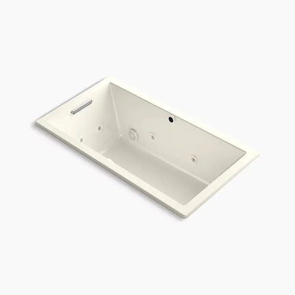 Kohler Underscore 60" x 32" drop-in Heated BubbleMassage air bath with whirlpool K-1168-XHGH-96 - Plumbing Market