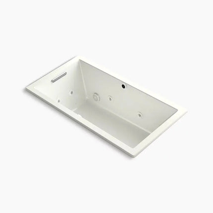 Kohler Underscore 60" x 32" drop-in Heated BubbleMassage air bath with whirlpool K-1168-XHGH-NY - Plumbing Market