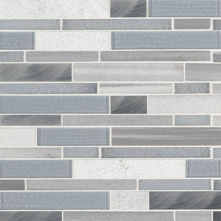 MSI Surfaces Backsplash Harlow Interlocking Glass Stone Tile - Plumbing Market