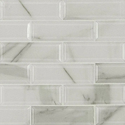 MSI Surfaces Backsplash Ivory Amber Beveled Subway Tile - Plumbing Market
