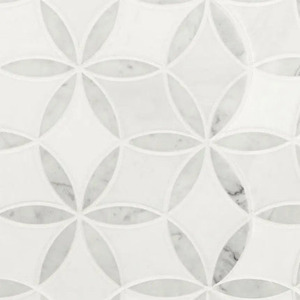 MSI Surfaces Backsplash La Fleur Polished Marble Tile - Plumbing Market