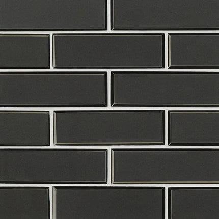 MSI Surfaces Backsplash Metallic Gray Bevel Subway Glass Tile - Plumbing Market