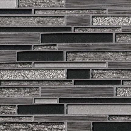 MSI Surfaces Backsplash Metro Gris Blend Interlocking Glass Tile - Plumbing Market