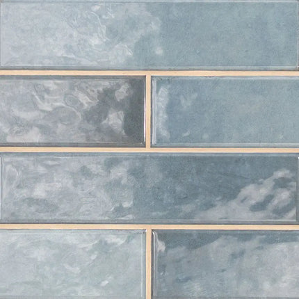 MSI Surfaces Backsplash Renzo Denim Glossy Ceramic Tile 3x12 - Plumbing Market