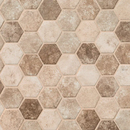 MSI Surfaces Backsplash Sandhills Hexagon Mosaic Glass Tile - Plumbing Market