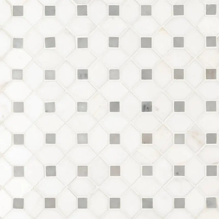 MSI Surfaces Bianco Dolomite Dotty Mosaic SMOT-BIANDOL-DOTP - Plumbing Market
