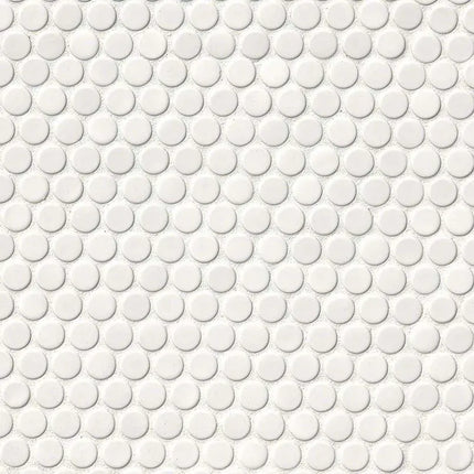 MSI Surfaces Bianco Penny Round Glossy SMOT-PT-PENRD-BIA - Plumbing Market