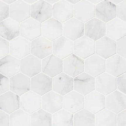 MSI Surfaces Calacatta Cressa Hex Mosaic SMOT-CALCRE-2HEXH - Plumbing Market