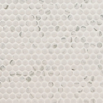 MSI Surfaces Carrara Penny Round Matte SMOT-PT-PENRD-CARM - Plumbing Market