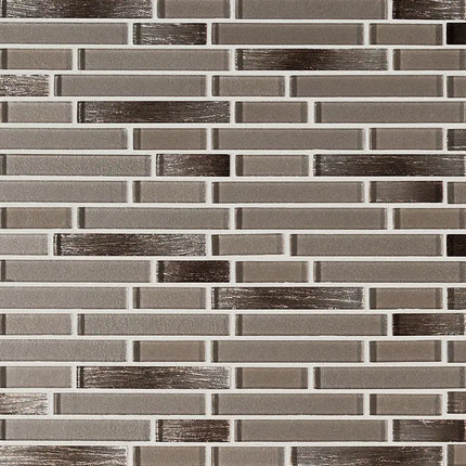 MSI Surfaces Champagne Blend Interlocking Glass Tile SMOT-GLSIL-CHABLE6MM - Plumbing Market