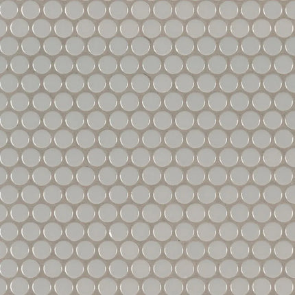 MSI Surfaces Gray Glossy Penny Round Tile SMOT-PT-PENRD-GRAY - Plumbing Market