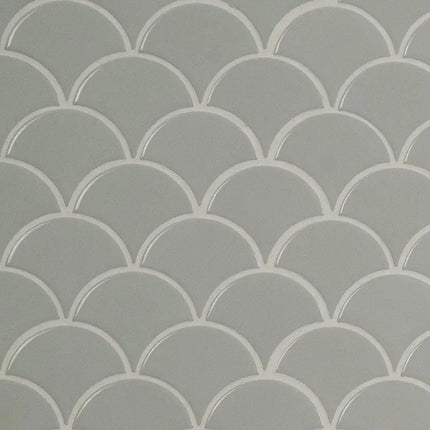 MSI Surfaces Gray Scallop Glossy 6Mm SMOT-PT-RETGRA-SCALOP - Plumbing Market