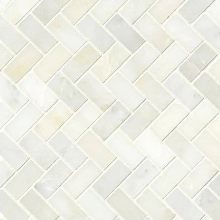 MSI Surfaces Greecian White Herringbone Mosaic SMOT-GRE-HBP - Plumbing Market