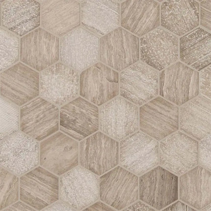MSI Surfaces Honey Comb Multi Finish Hexagon Tile - Plumbing Market