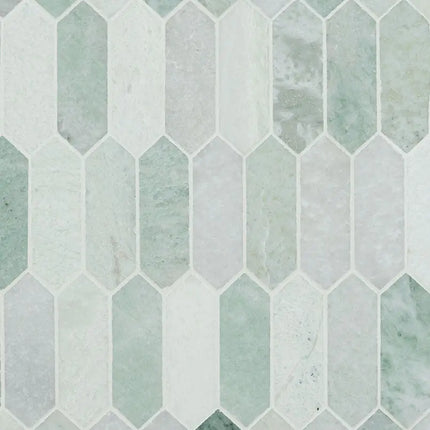 MSI Surfaces Icelandic Green Picket Marble Polished Tile - Plumbing Market