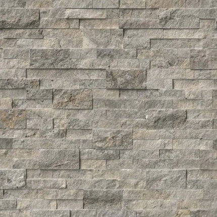 MSI Surfaces Silver Travertine Ledger Corner LPNLTSIL618COR - Plumbing Market