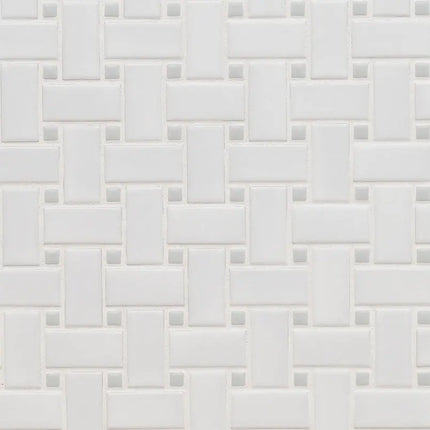 MSI Surfaces White And Gray Matte Basketweave SMOT-PT-RETBIAGRA-BWM - Plumbing Market