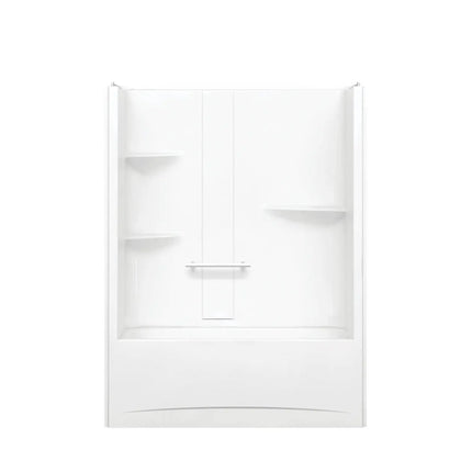 Maax Camelia TS-6032 Acrylic Alcove Right-Hand Drain One-Piece Tub Shower in White 105915-R-000-001 - Plumbing Market