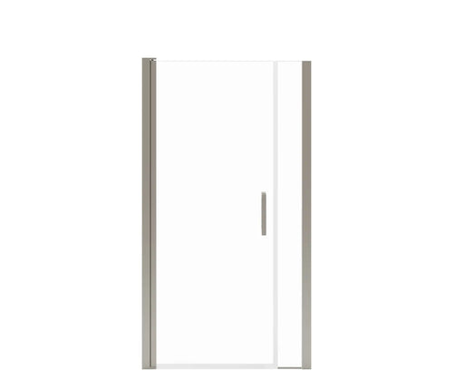 Maax Manhattan 39-41 x 68 in. 6 mm Pivot Shower Door for Alcove Installation with Clear glass & Square Handle in Brushed Nickel 138268-900-305-101 - Plumbing Market