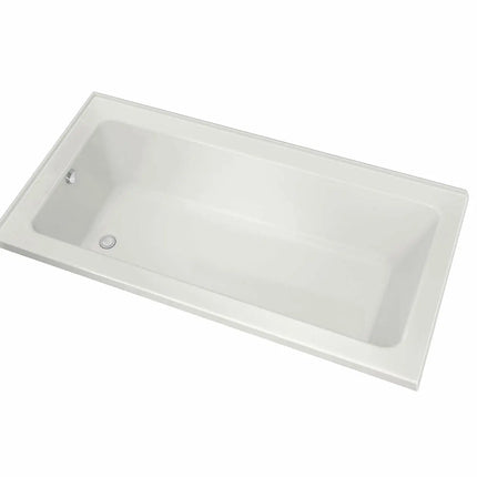 Maax Pose 6632 IF Acrylic Corner Left Right-Hand Drain Whirlpool Bathtub in White 106205-R-001-001 - Plumbing Market