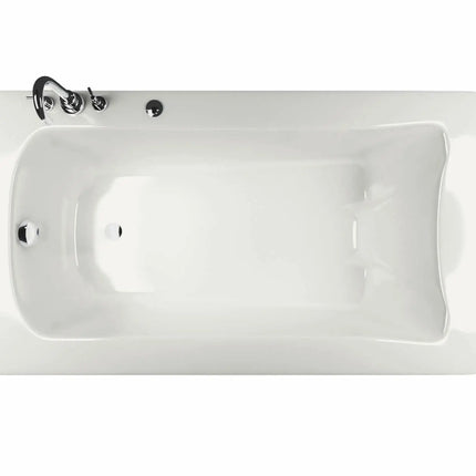 Maax Release 6032 Acrylic Drop-in End Drain Combined Hydromax & Aerofeel Bathtub in White 105310-094-001 - Plumbing Market
