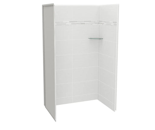 Maax Utile 4832 Composite Direct-to-Stud Three-Piece Alcove Shower Wall Kit in Origin Arctik 107455-300-524 - Plumbing Market